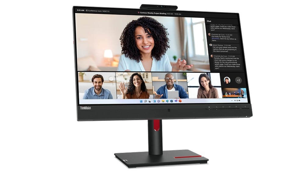 Lenovo ThinkVision T24mv-30 60.5 cm (23.8″) 1920 x 1080 pixels Full HD LED Black