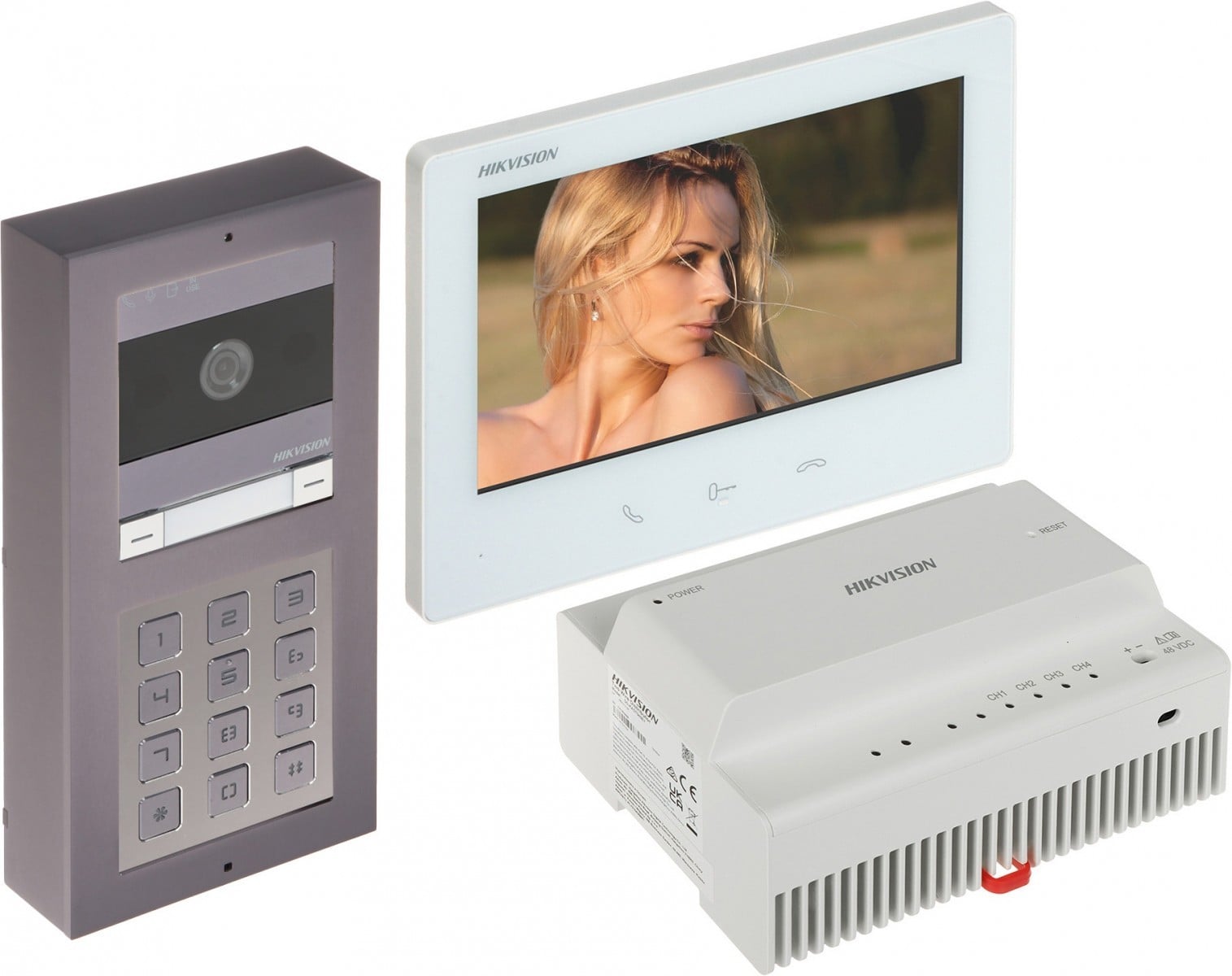 Hikvision DS-KIS704EY-ACW2/Aluminum 2-wire HD KIT