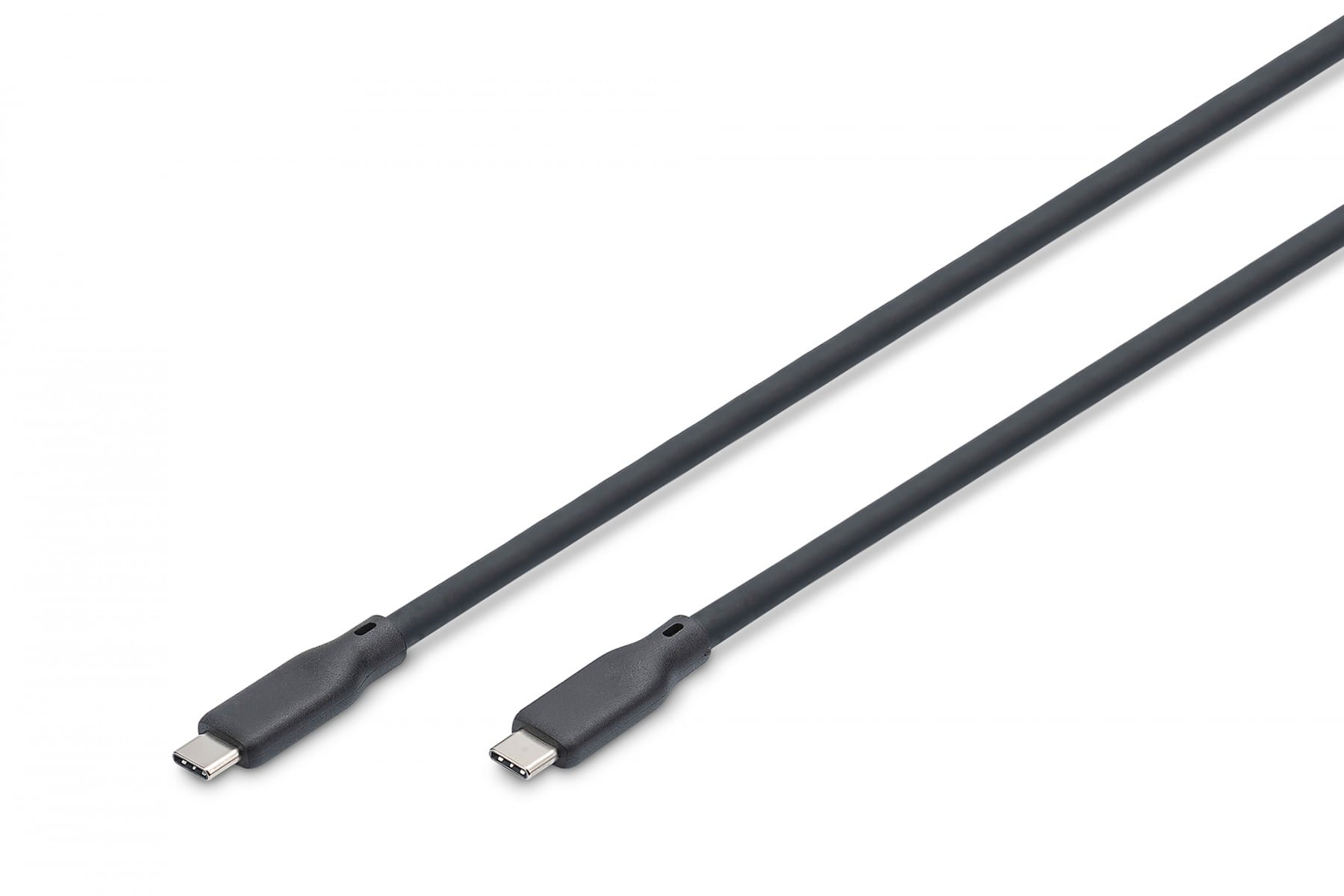 Silicone USB-C to USB-C connection cable, USB 3.2 Gen2 10G 4K60Hz 100W, 1m black