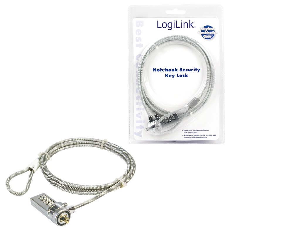 Notebook Security Lock w/ Combination – 1.5 m