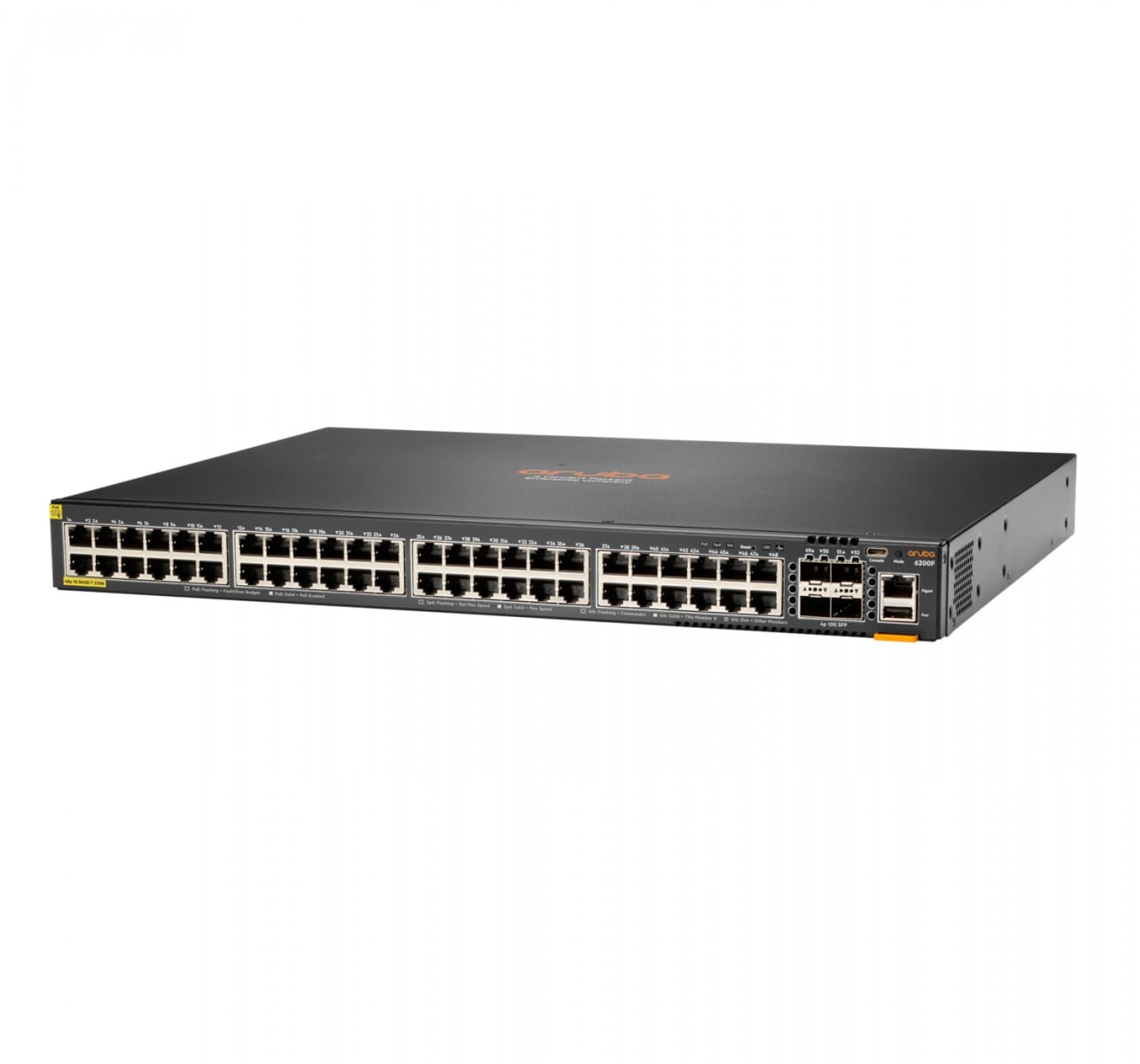 HPE Aruba Networking CX 6200F 48G Class-4 PoE 4SFP+ 370W Switch (EN) – JL727B