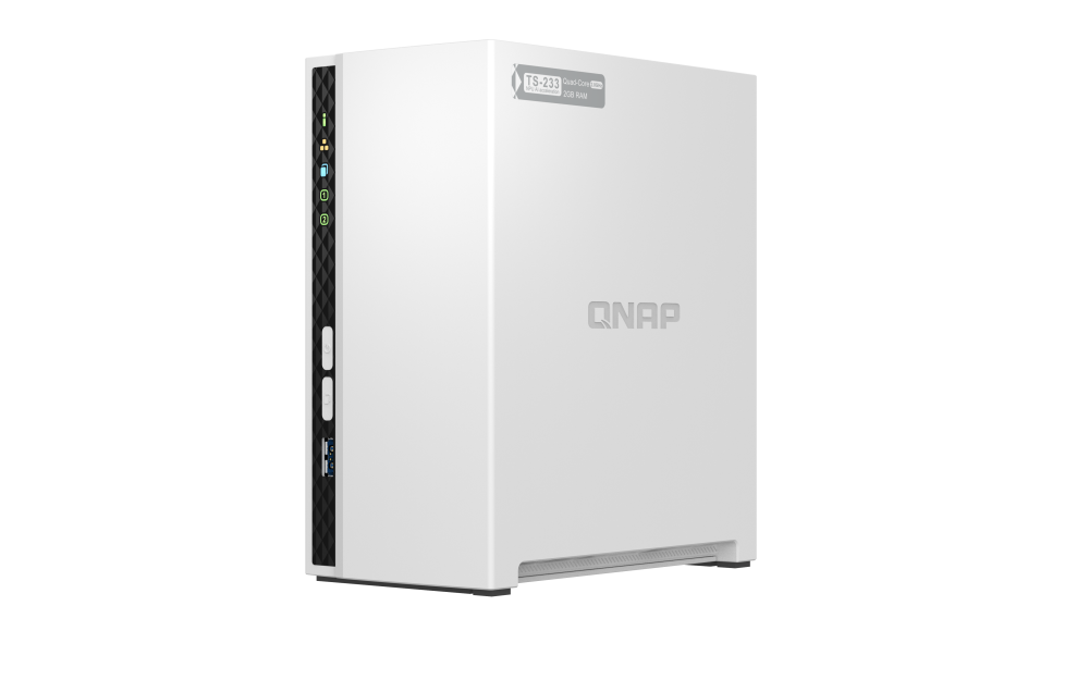 QNAP TS-233 NAS/storage server Mini Tower Ethernet LAN White Cortex-A55