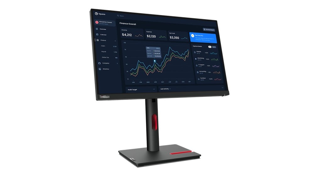 Lenovo ThinkVision T22i-30 54.6 cm (21.5″) 1920 x 1080 pixels Full HD LED Black