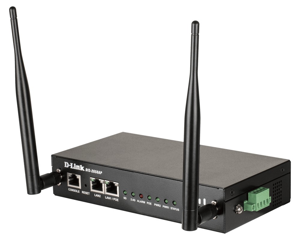 D-Link DIS-2650AP wireless access point 1200 Mbit/s Black Power over Ethernet (PoE)