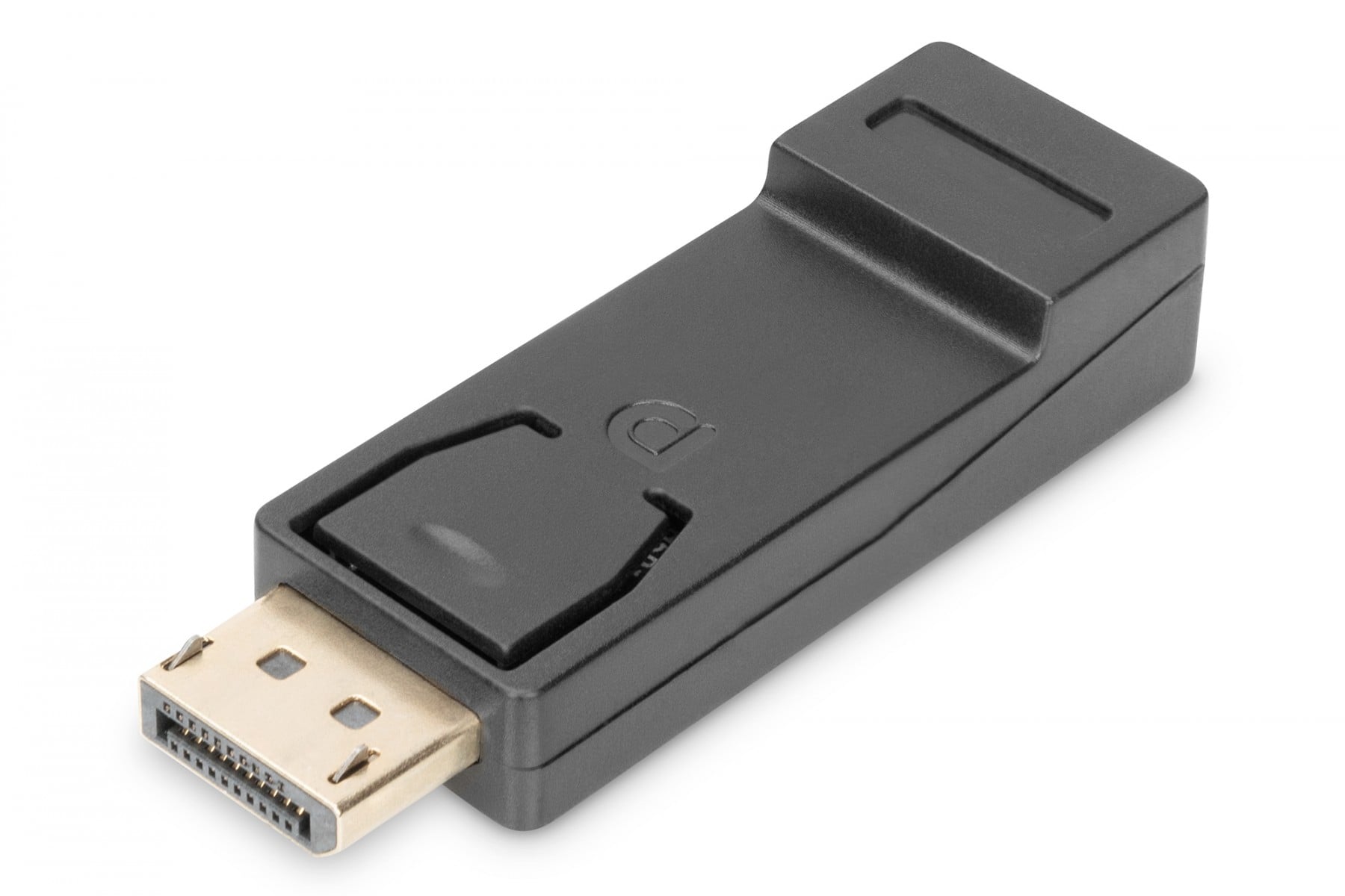 DisplayPort adapter, DP – HDMI type A M/F,w/interlock, bl
