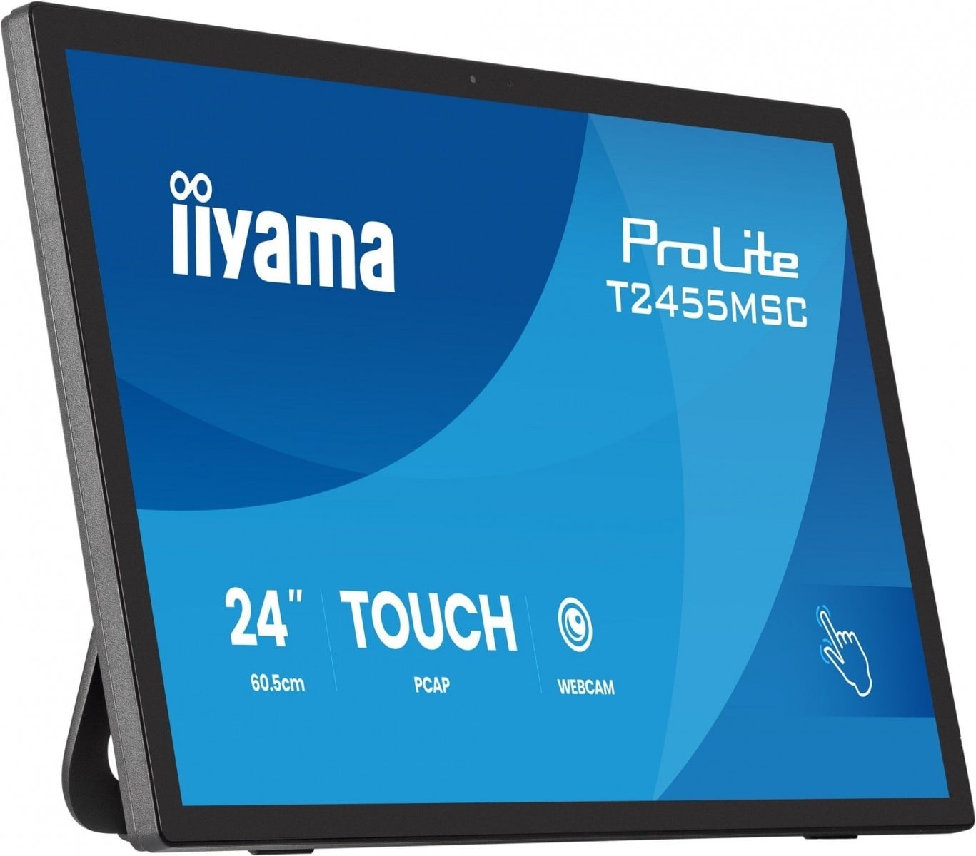 iiyama T2455MSC-B2 ProLite Touch Monitor 24″ IPS FHD PCAP 10-point 120Hz USB 3.0 Camera Mic HDMI DP