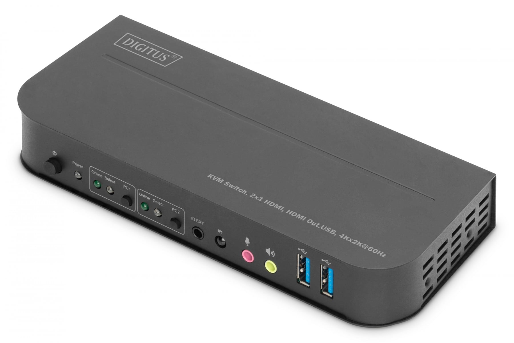 Desktop 2 Port HDMI KVM Switch 4k@60Hz