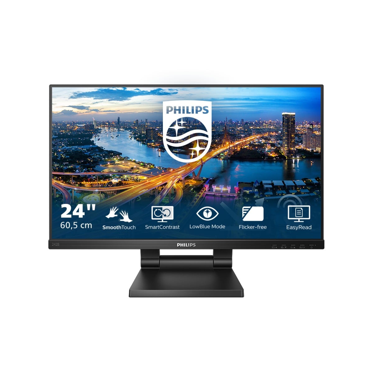 Philips 242B1TC/00 computer monitor 23.8″ 1920 x 1080 pixels Full HD LED Touchscreen Black