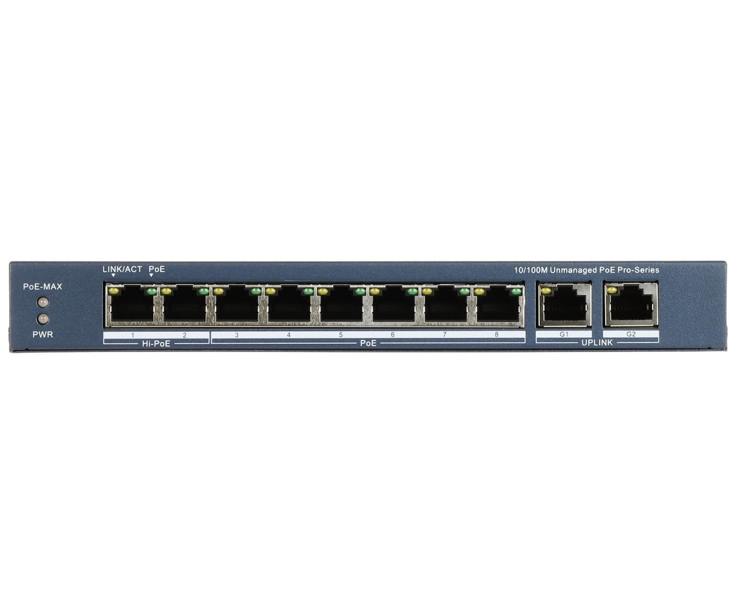 Hikvision DS-3E0310HP-E(C) network switch Unmanaged Fast Ethernet (10/100) Power over Ethernet (PoE) Blue
