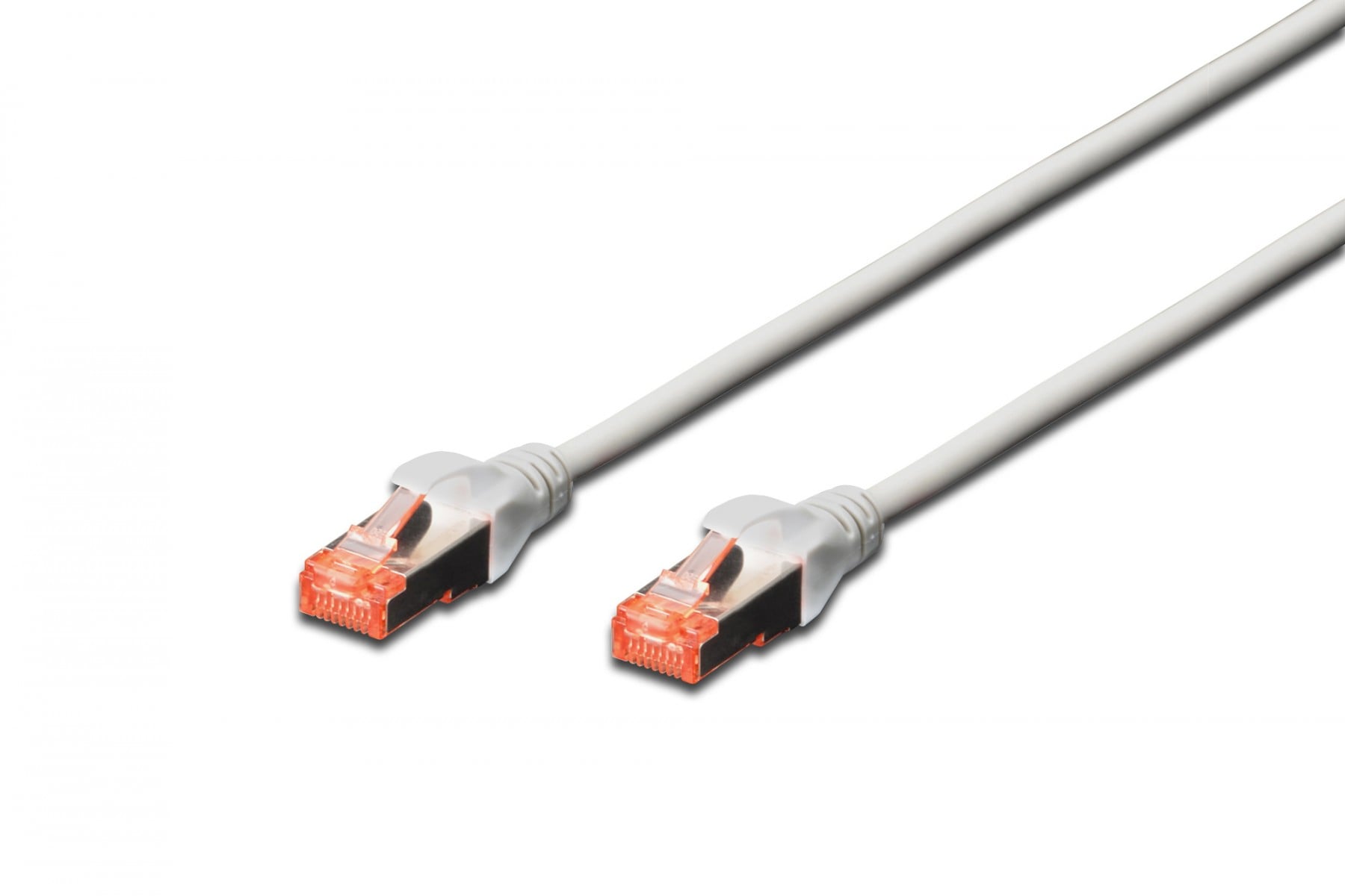 CAT 6 S-FTP patch cord, Cu, LSZH AWG 27/7, length 5 m, color grey