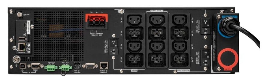 EATON 9PX 6000i RT3U Netpack G2 6000VA/6000W Tower/Rack Network Card 4 min Runtime 5000W
