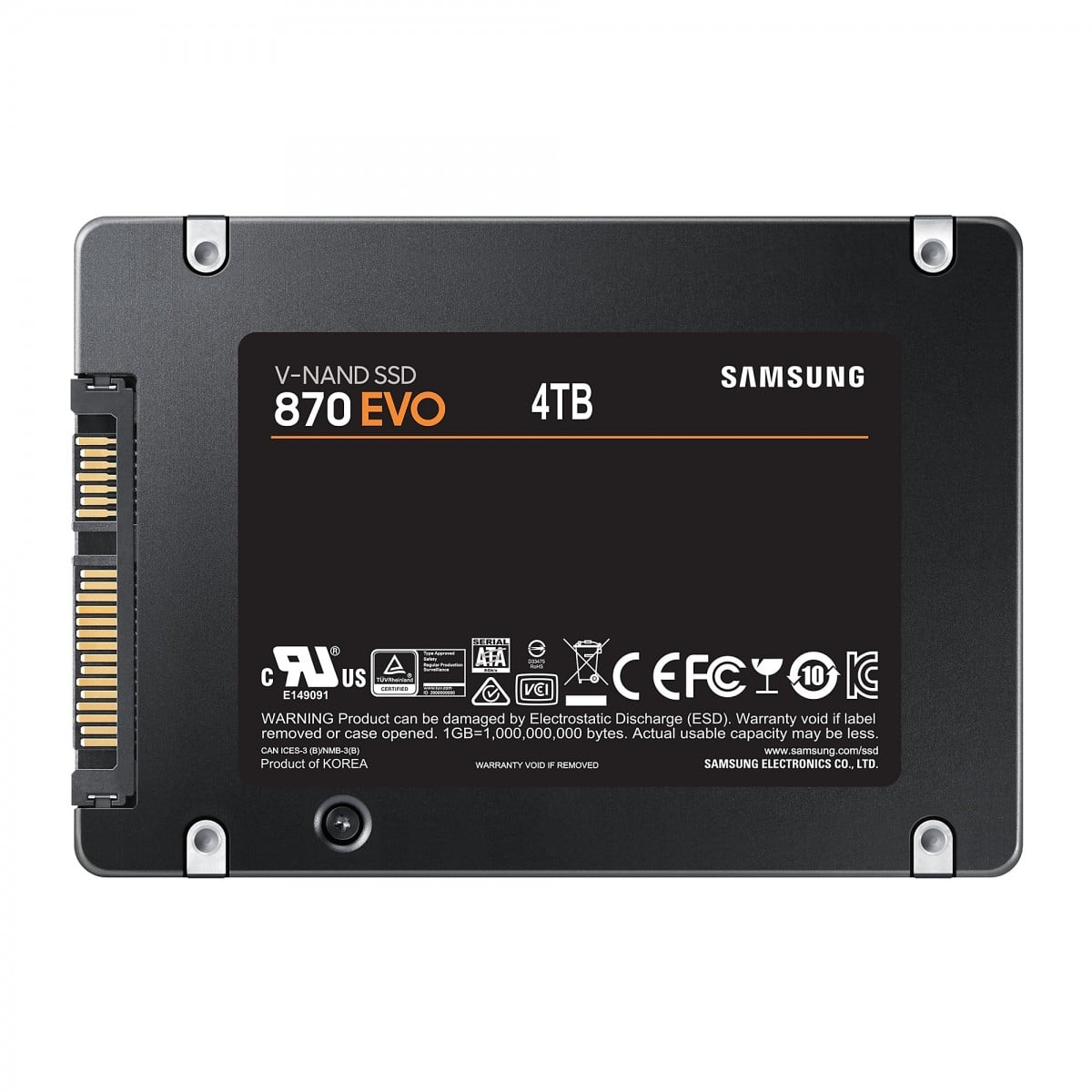 Samsung 870 EVO 2.5″ 4000 GB Serial ATA III V-NAND