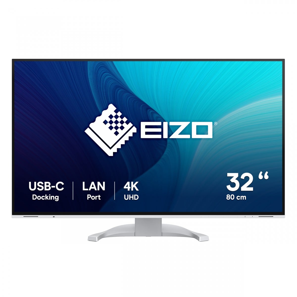 EIZO EV3240X-WT 31.5inch 16:9 3840×2160 350 cd/sqm 178/178 IPS LCD USB-C Display Port 2xHDMI LAN USB hub 2/4 Auto EcoView White