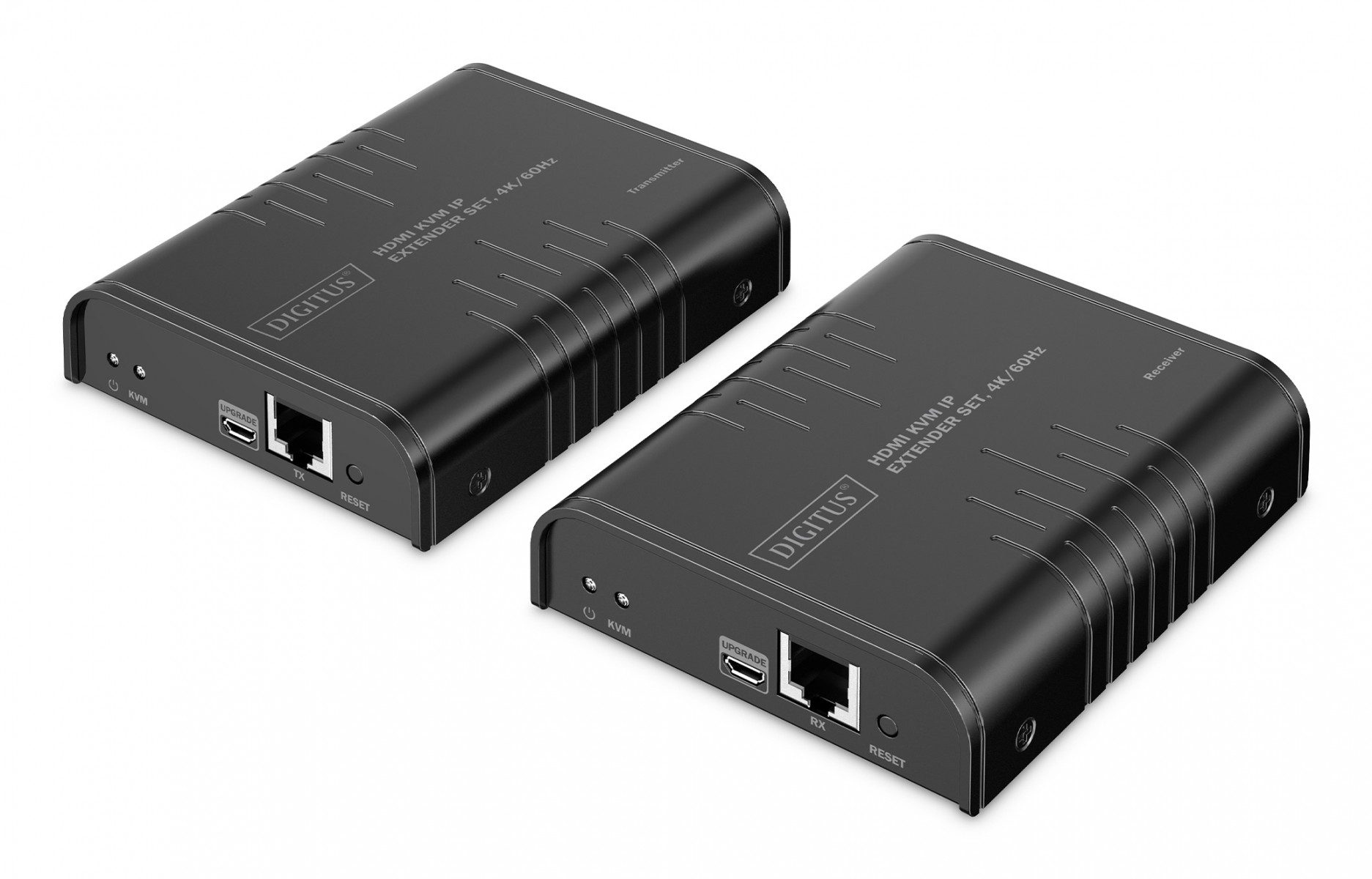 Cat.6 HDMI Extender 4K/60Hz with KVM USB 2.0 over IP 1G up to 120m/200m, max. 253 receivers, touch screen – set