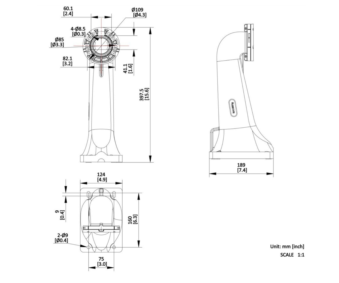 Hikvision DS-4604ZJ-PAAC Bracket